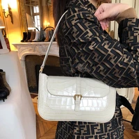 vintage womens bag pu leather handbags 2022 summer fashion crocodile pattern shoulder crossbody messenger bags torebki damskie