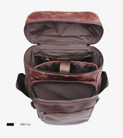 Grain Leather Backpack European and American Style Cow Leather Retro Large Backpack Men Backpack