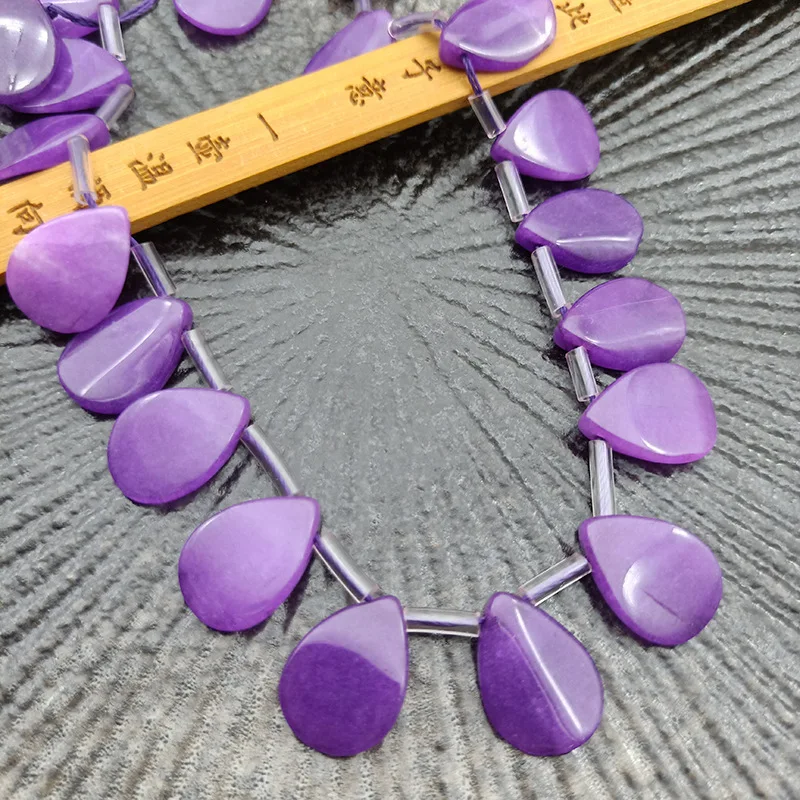 

Natural Crystal Stone Women's Fine Jewelry Fashion Petal Pendant Jewelry DIY Necklace Bracelet Earrings Jewelry Accessories