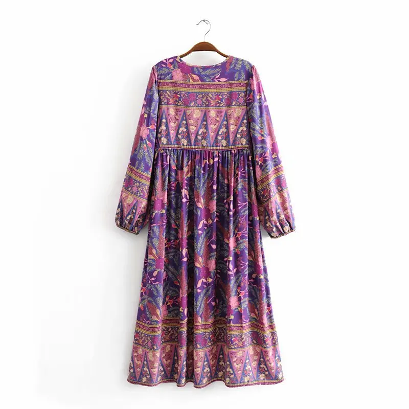 Женское длинное платье-туника в стиле бохо зеленое платье из искусственного