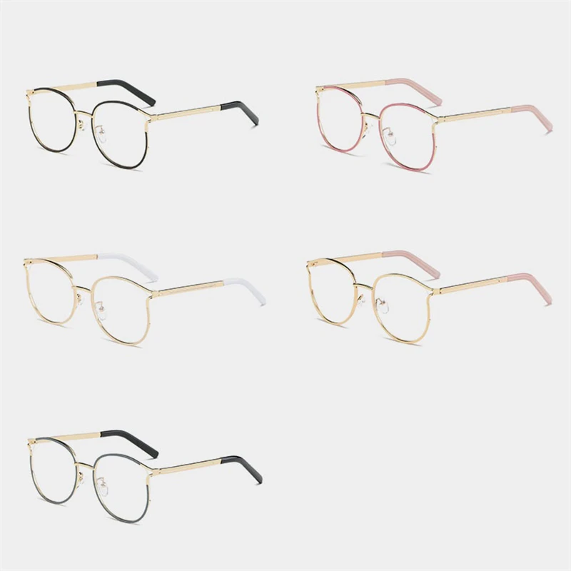 Zerosun оправа для очков женские круглые винтажные очки прозрачные девушек