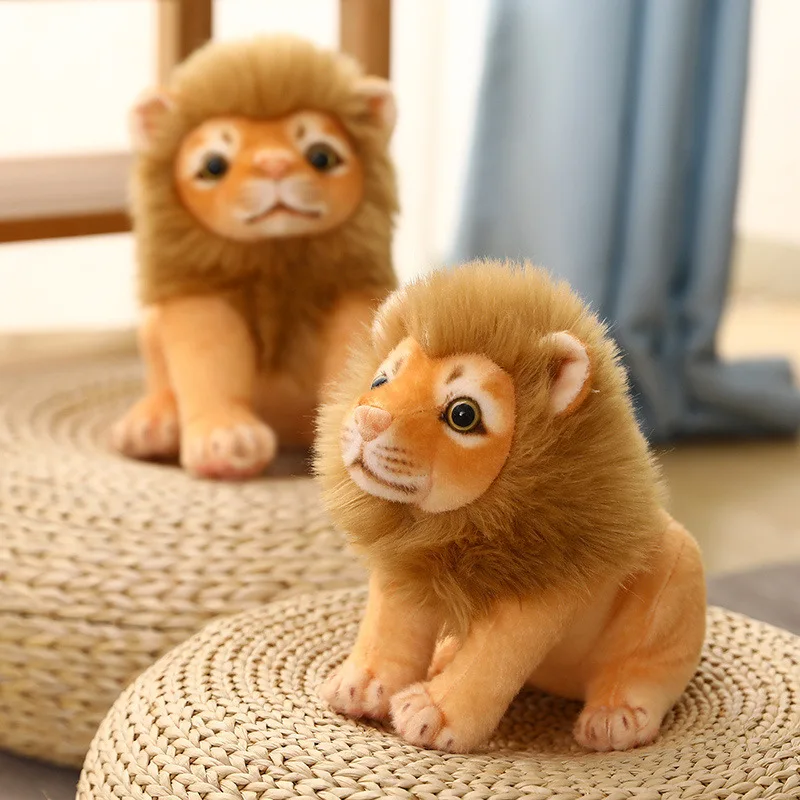 

Simulation Lion Doll Plush Toys Children's Holiday Gifts Rag Dolls Home Decoration Ornaments 23cm/28cm Cute Lion Appeasing Gifts