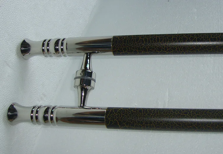 Стеклянная Дверная ручка из нержавеющей стали искусственные деревянные двери