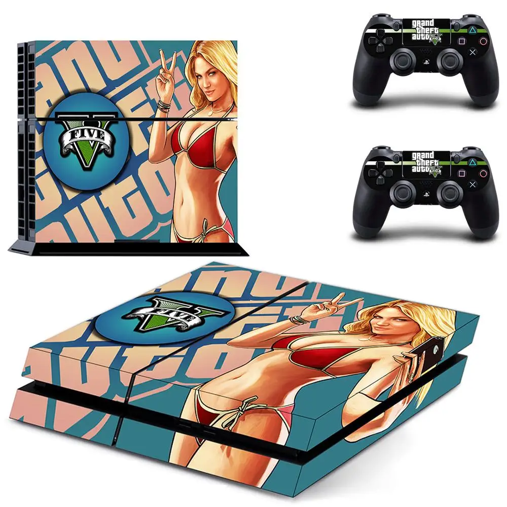 Grand Theft Auto V GTA 5 PS4 наклейки на консоль PlayStation 4 и контроллер | Электроника