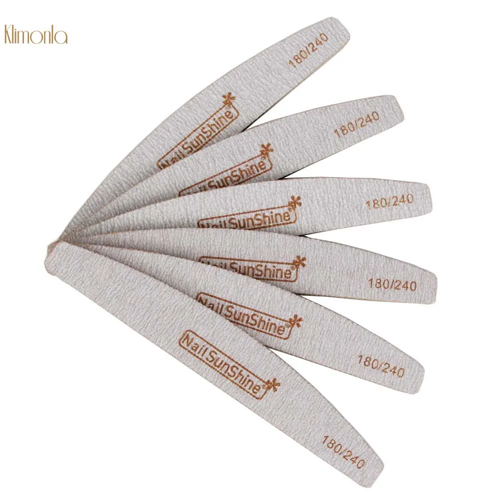 Новые акриловые пилки для ногтей 6 шт./лот мощные шлифовальные рашпили 180/240 Грит
