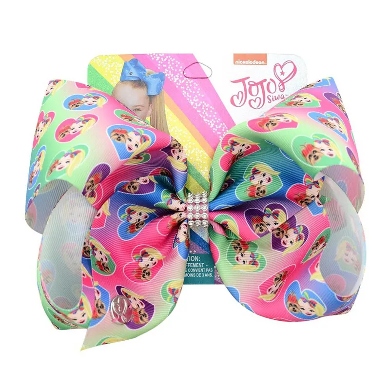 Большой бант для волос в виде флага США девочек украшение стиле Джоджо ручная