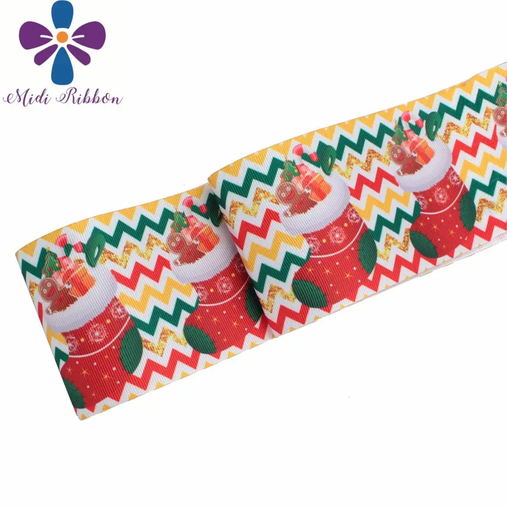 

16mm-75mm Christmas Series Geometric Check Ballet Dancing Girl Printed Grosgrain/Foe Ribbon DIY Hair Bowknots 50yards/roll