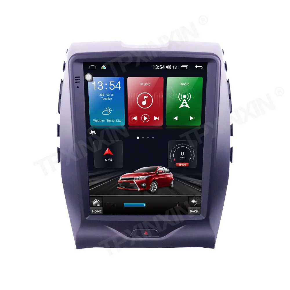 

128 Гб Сенсорный экран Tesla IPS для Ford Edge 2015 2016 - 2019 Android 10 автомобильное радио мультимедийный видео DVD плеер навигация GPS 2din