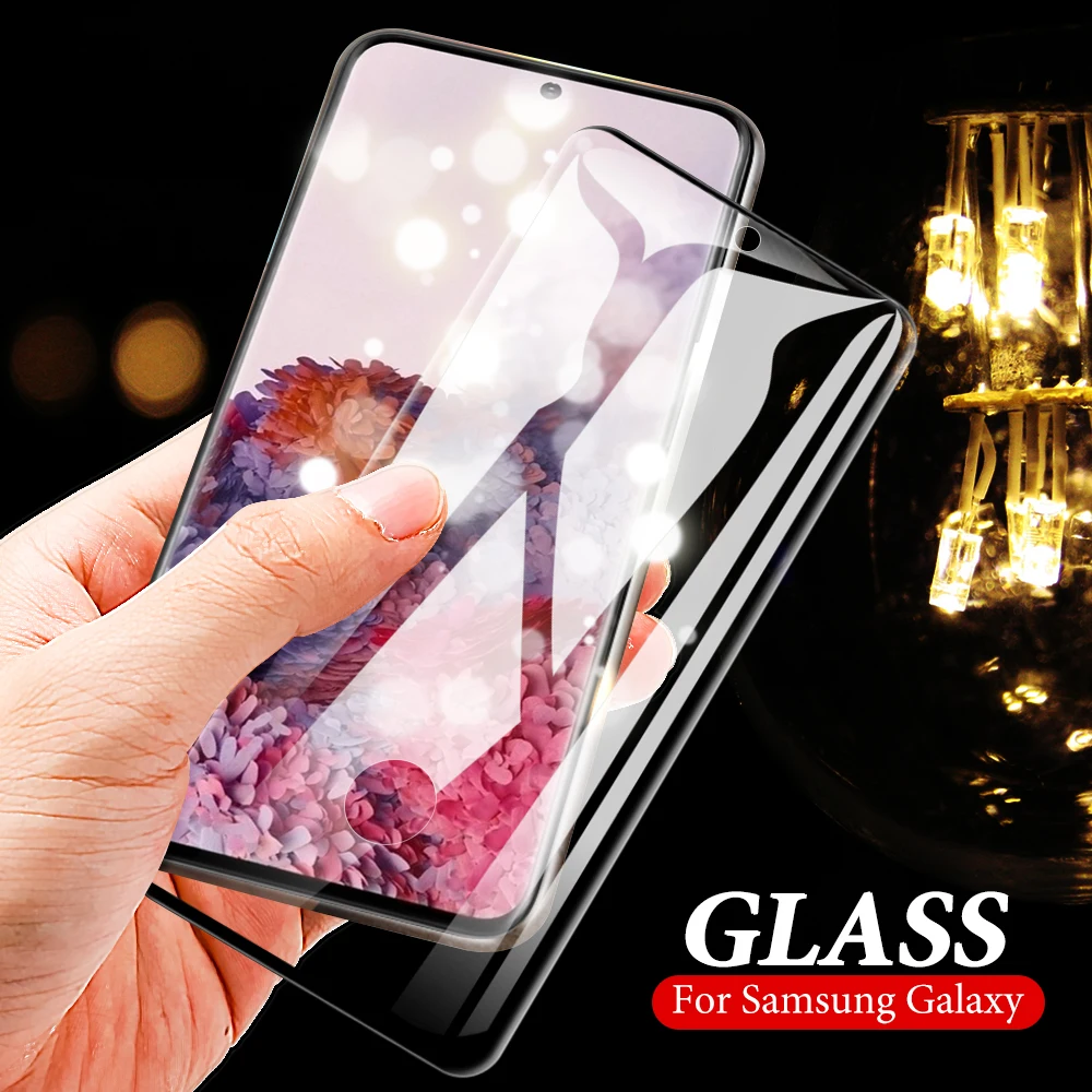 2 в 1 закаленное стекло для Samsung Galaxy S20 S10E Plus ультра камера len пленка M11 M31 M40 защита