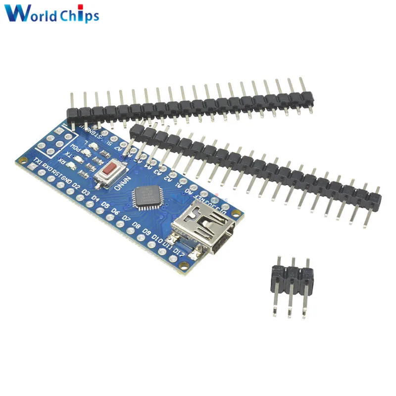 5 шт./лот мини USB Nano 3 0 Atmega328P atmega328 контроллер для Arduino CH340 CH340G 5V 16M плата модуль с