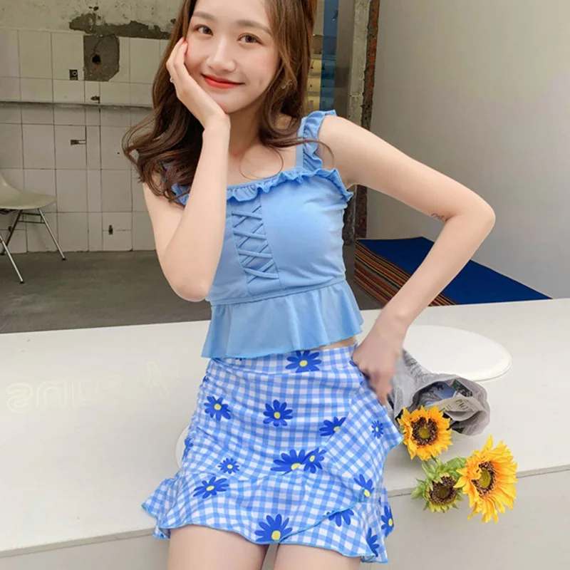 

Floral Printed Swimsuit Women Beachwear Swimwear Female Fashion Bather Bathing Suit