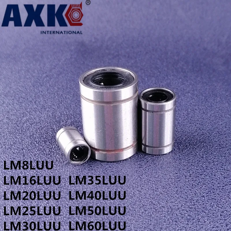 LM8LUU LM16LUU LM20LUU LM25LUU LM30LUU LM35LUU LM40LUU LM50LUU LM60LUU 2 шт. линейная втулка CNC линейные