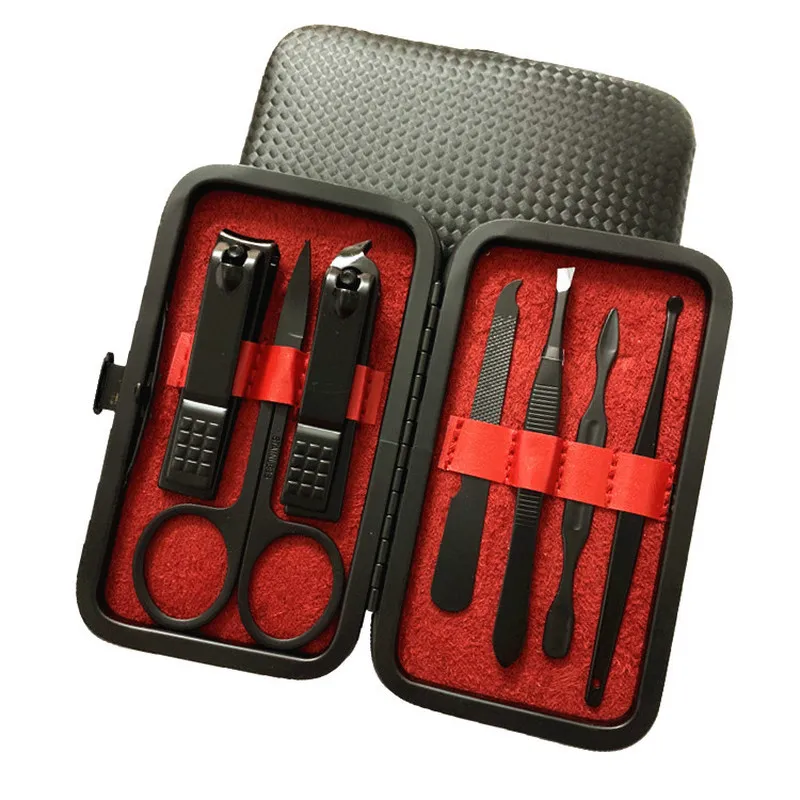 7 шт. машинка для стрижки ногтей из нержавеющей стали напильники триммер набор