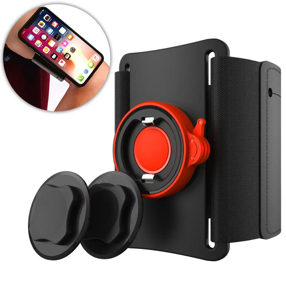 Armband Быстрое крепление велосипедный держатель для телефона для iPhone samsung универсальный держатель для мобильного телефона на руль велосипеда зажим подставка gps кронштейн - Цвет: Armband