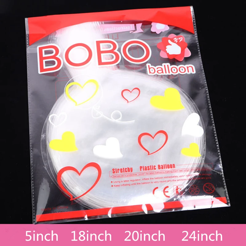 Круглый шар BOBO в форме розы 5/18/20/24 дюймов 50 шт./упаковка Гелиевый может поплавать