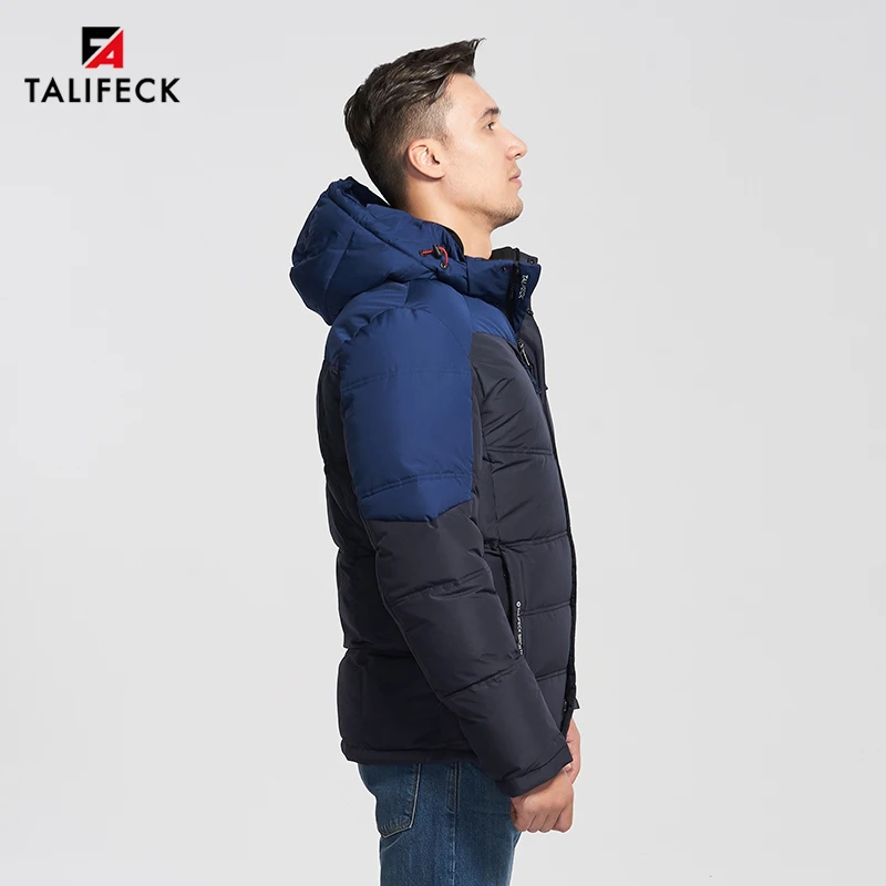 2022 Men Winter Jacket Cotton Winter Coat Patchwork Padded Jacket Parka Overcoat Detachable Hood Waterproof Winter Jacket Men