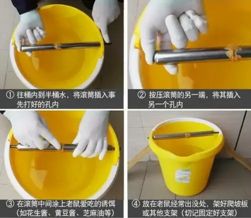 Rotatable Roll Into Bucket Mice Trap Rolling Mouse Rats Rodent Catch Mousetrap | Инструменты