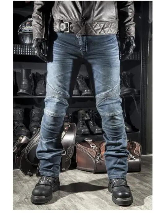 Бесплатная доставка новые мужские и женские модные джинсы мотоциклетные штаны
