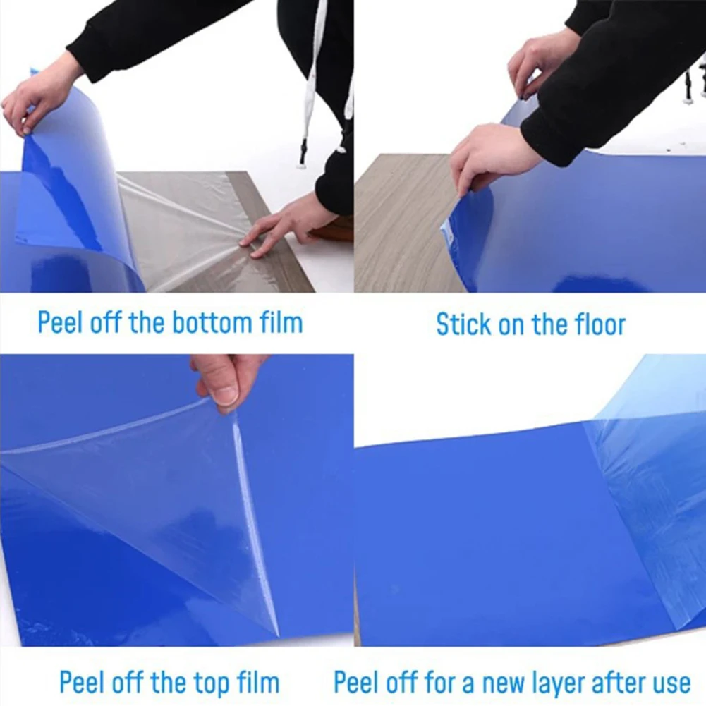 

Lightweight Dust Dirt Remover Pads Off Sticky Removable Anti Dust Peel Floor Door Easily Portable Cleaning Elements