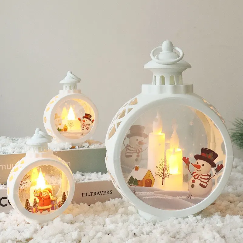 

2022 New Year Santa Elk Light String Christmas LED Desktop Xmas Ornament Christmas Decoration for Home 2021 Navidad Natal Decor