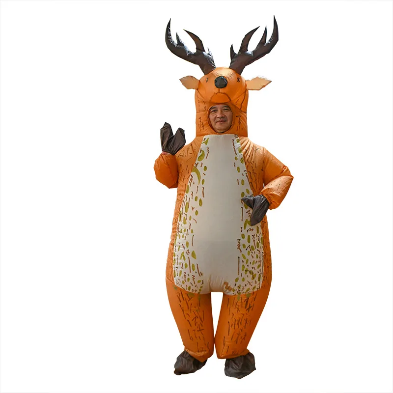 

Adult Christmas Props Elk Inflatable Costume Anime Cosplay Party Suit Inflated Clothing Masquerade Fancy Dress Garment