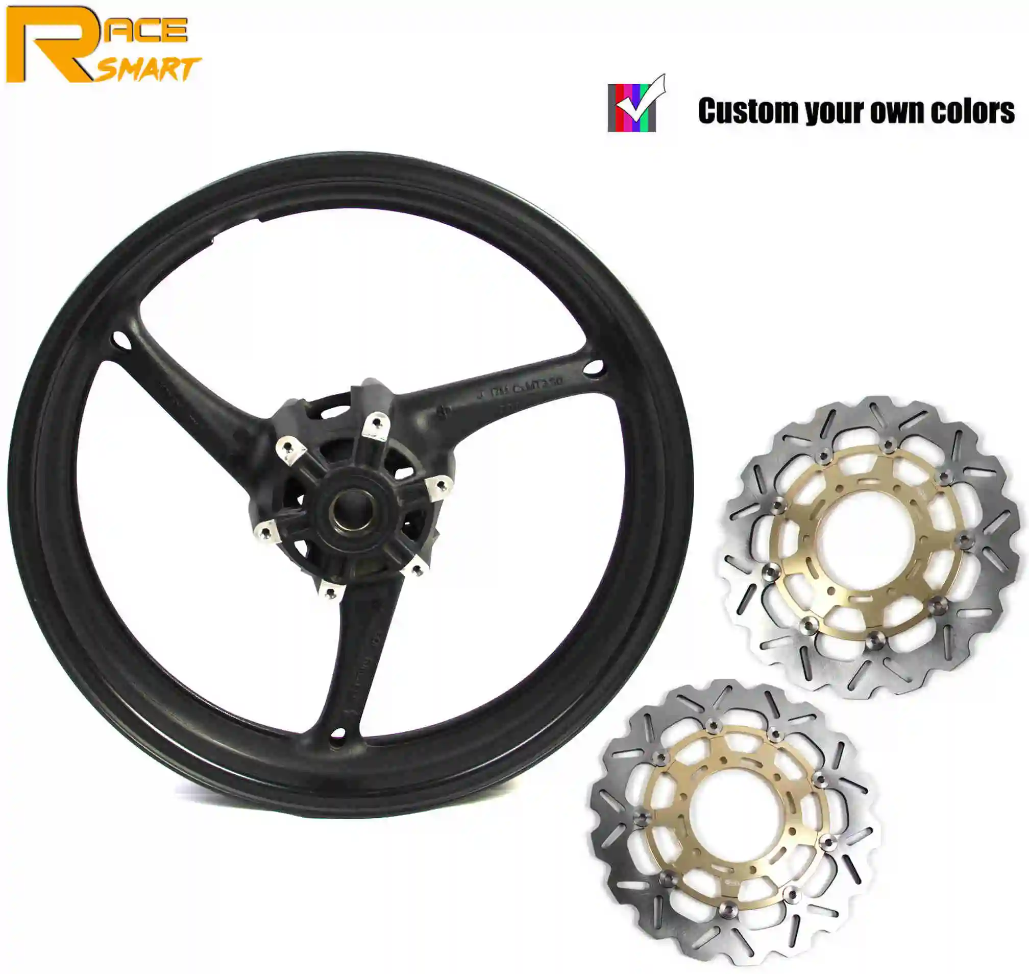 Other wheel rim Мотоцикл 22 мм обод колеса Передний тормозной диск для SUZUKI GSXR1000 2008-2010 мотоциклы колеса диски GSXR 1000 2008 2009 2010 - Цвет: Other wheel rim