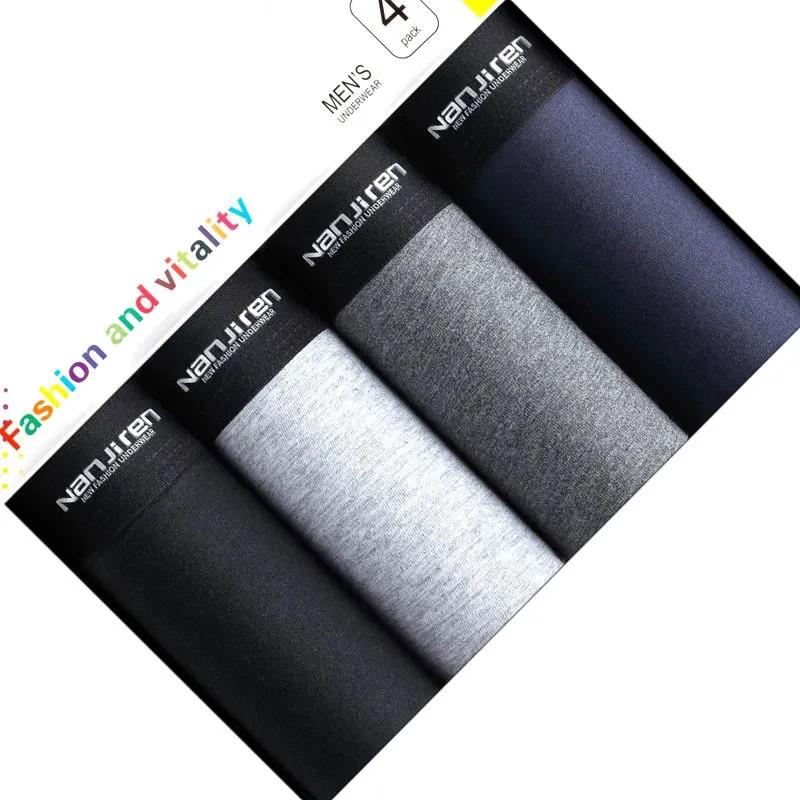 Men's Underwear Pure Cotton Boxer Pants All Cotton Shorts Graphene Antibacterial Boxer PANTS YOUTH Underpants