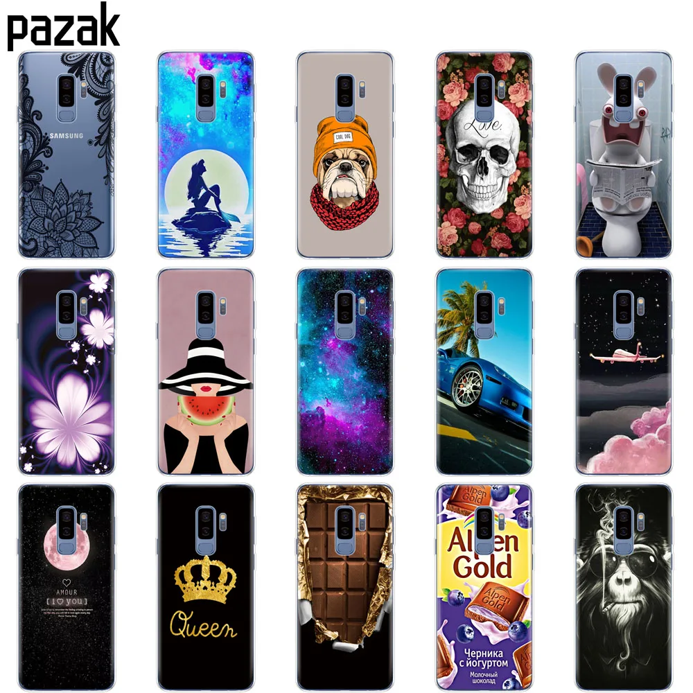 Силиконовый чехол для телефона для samsung Galaxy S9, чехол для samsung S9 plus, чехол для телефона, новинка, TPU, полный 360, защитный