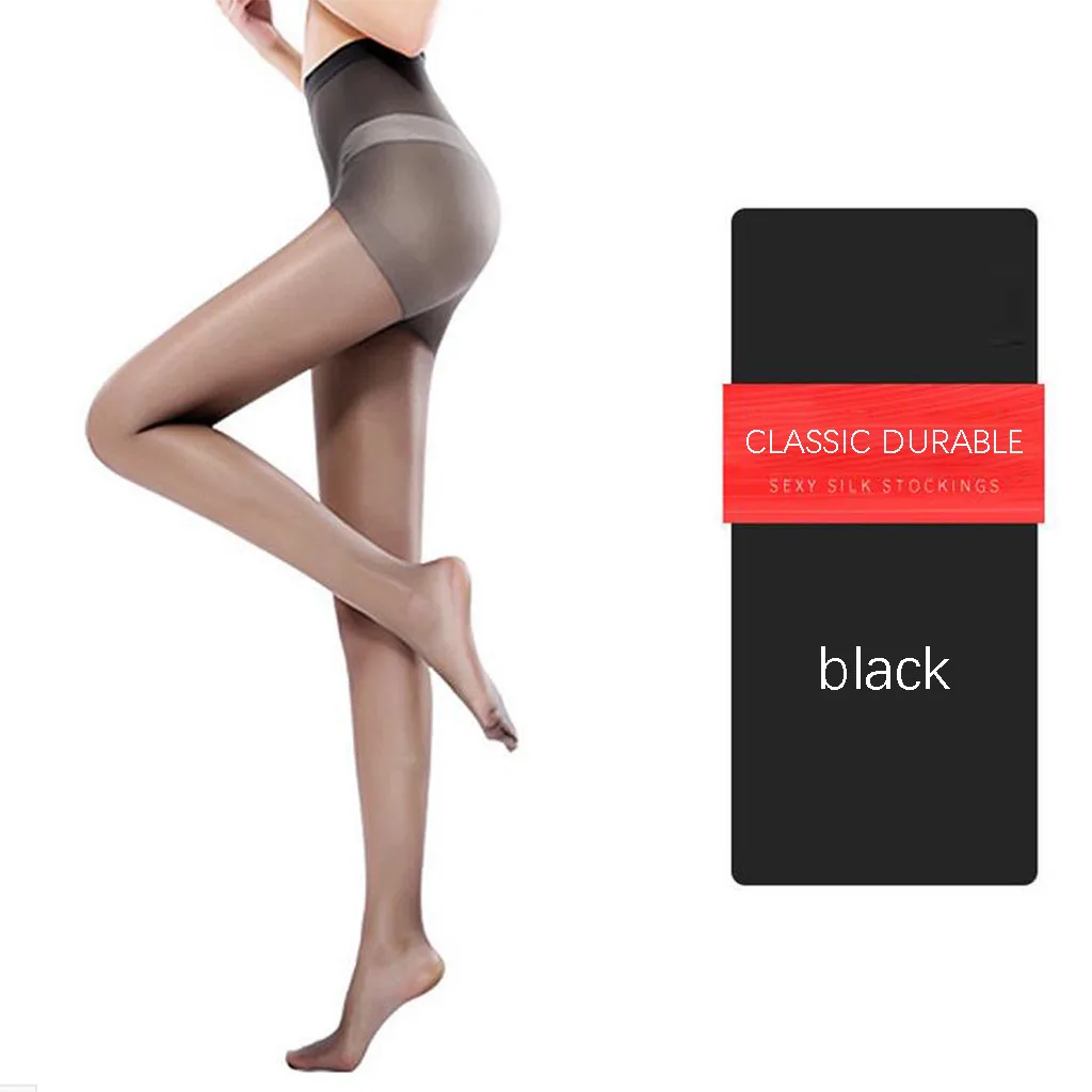 

Women's Seamless Flexible Nylon Wool Stockings Pantyhose 15D Translucent Invisible Superelastic Pantyhose Free Size for 40-100KG