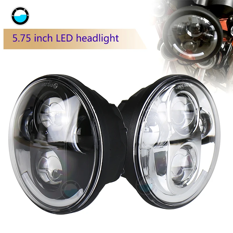 5.75 inch LED Headlight For Motorcycles 5 3/4" Led headlight white DRL for HONDA VTX 1300 1800. |