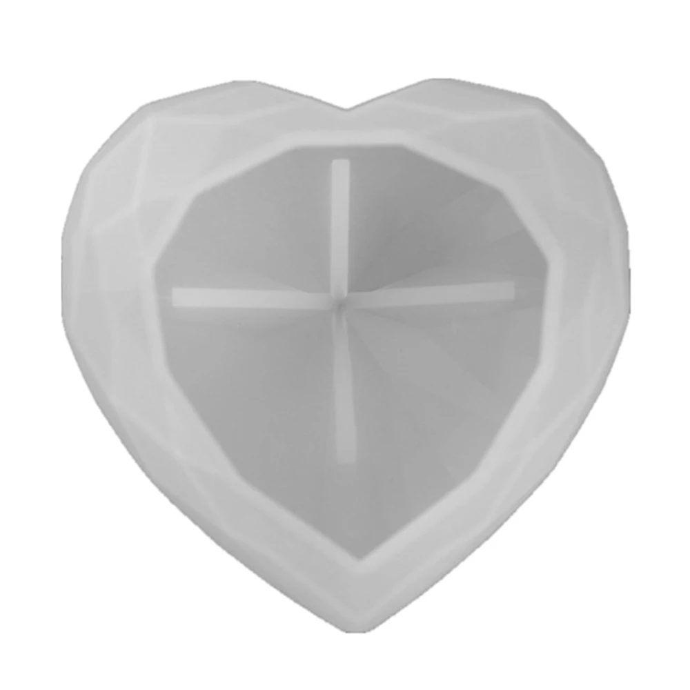 

DIY Epoxy Resin Crystal Epoxy Love Heart Diamond Gift Mirror Silicone Mold