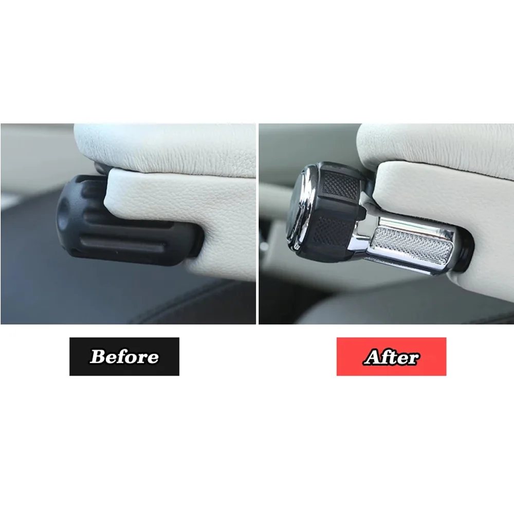 

2pcs Armrest knob 2014-2018 Silver Set Replacement Accessories Practical
