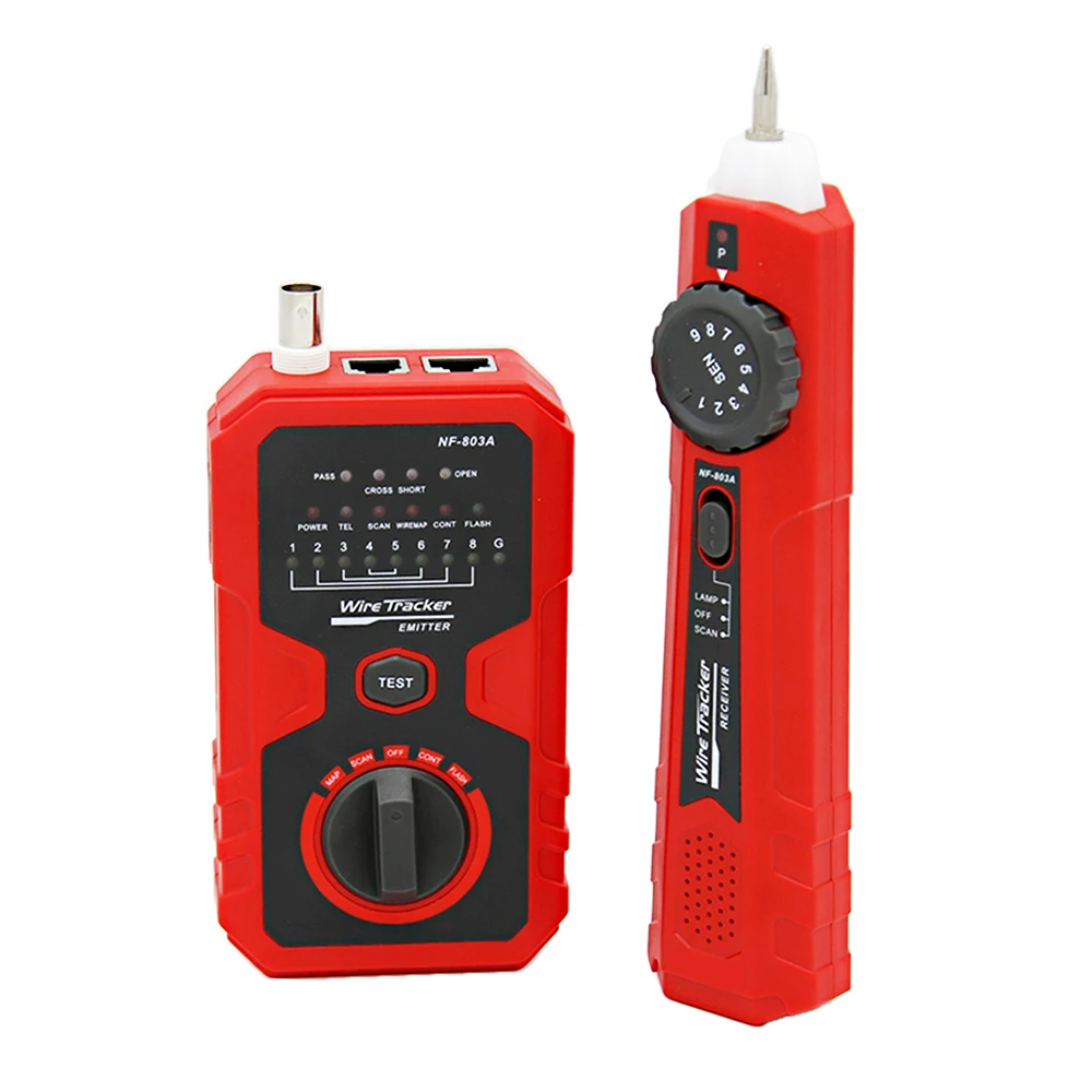 NF 803A тестер сетевого кабеля 600 м RJ11 RJ45 100 Кабель BNC для кабель Ethernet LAN стационарный
