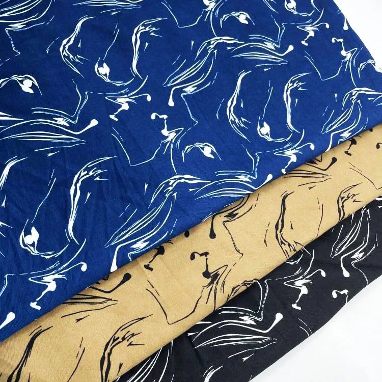 

260g twill brushed printed fabric autumn and winter fashion women's dress shirt children's casual wear decorative cloth meter