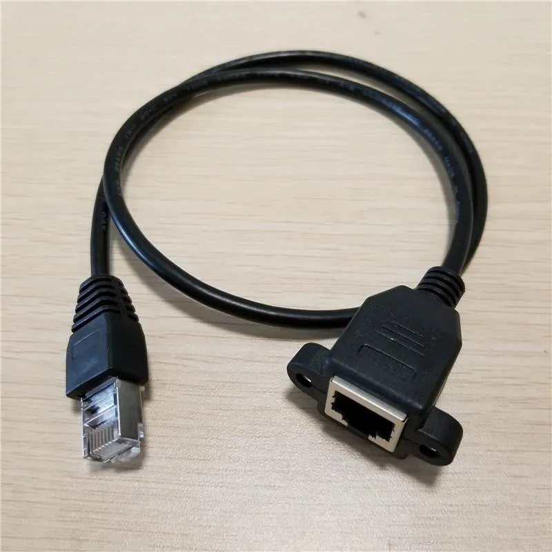 Разъем RJ45 для внутренней резьбовой панели с удлинителем Ethernet LAN и винтами| |