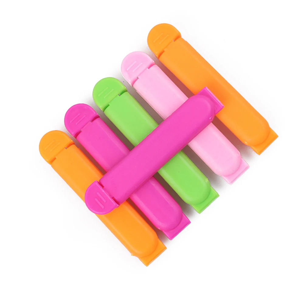 10 шт. портативный красочный пластиковый зажим для пищевых продуктов шкафчик