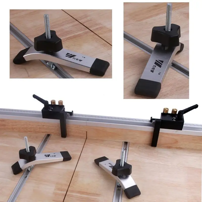 Woodworking Ruter Table T Track Metal Quick Acting Hold Down Clamp Set for T-Slot T-Track Tool Accessories | Инструменты