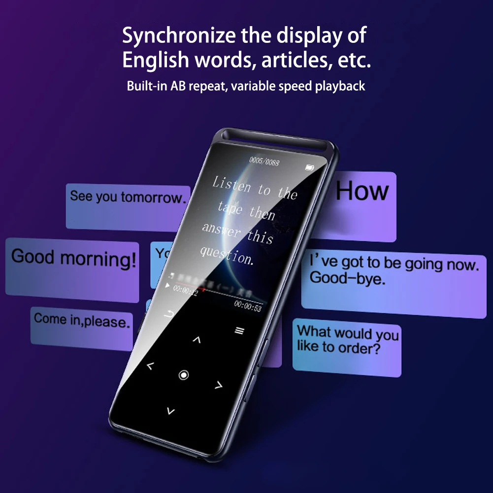 Новый MP3 плеер M6 Bluetooth 5 0 16 ГБ Hi Fi Портативный аудиоплеер с FM радио электронной