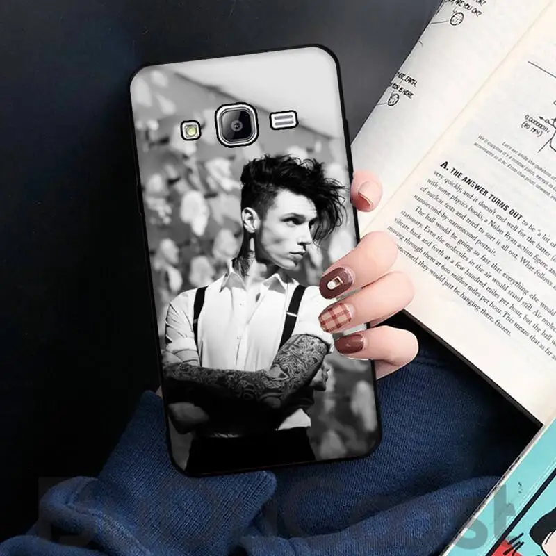 Hrmes Andy Biersack Veil Brides BVB Soft Rubber Phone Cover For Samsung Galaxy J7 J6 J8 J4 J4Plus DUO J7NEO J2 Prime | Мобильные