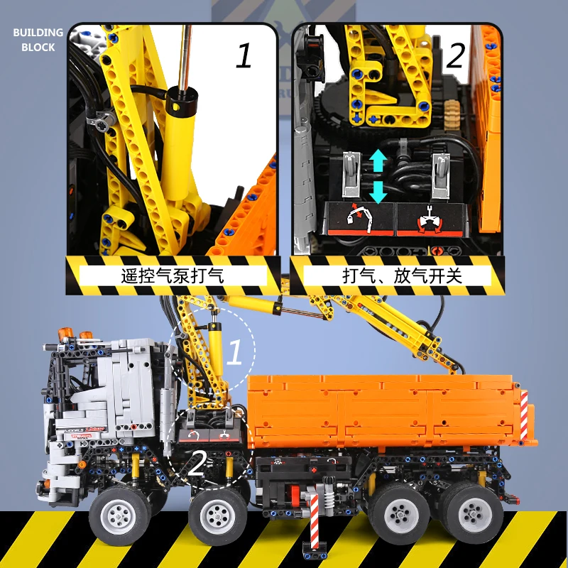 Форма King 19007 автомобильные игрушки Совместимые с 42043 Arocs 3245 внедорожник
