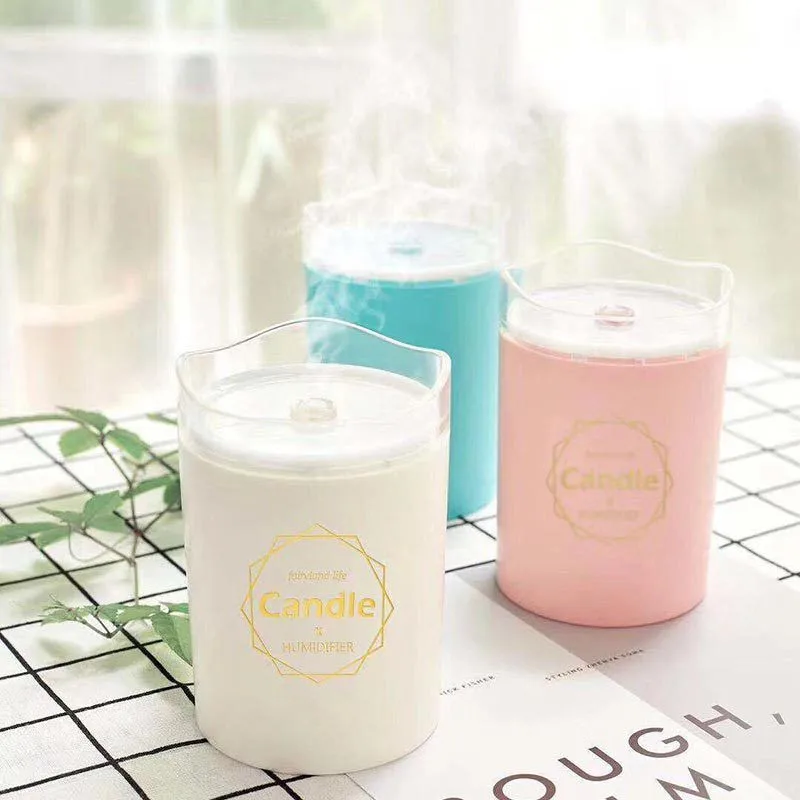 Ультразвуковой увлажнитель воздуха свеча Романтический мягкий светильник USB