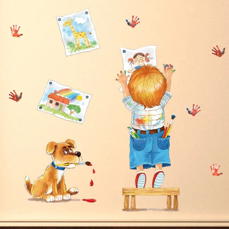 

Home creative removable art children's living room bedroom wall sticker PVC removable