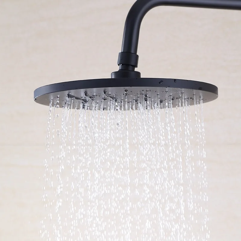 Душевой набор XAOZO для ванной комнаты черный бытовой медный смеситель душа