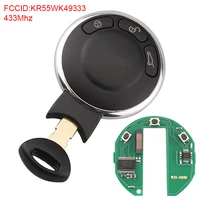 433mhz 3 buttons remote smart car key with id46 chip kr55wk49333 fit for bmw