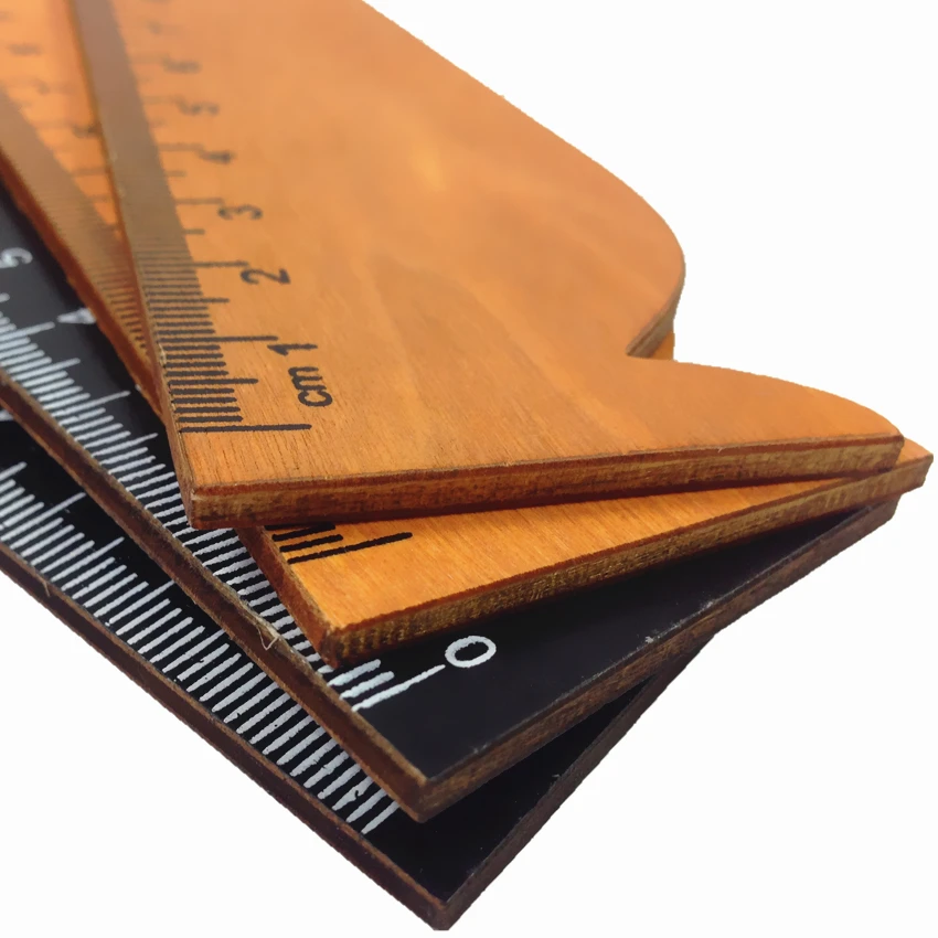 1 шт./лот кавайная деревянная линейка Lucky Cat прямая Линейка школьные