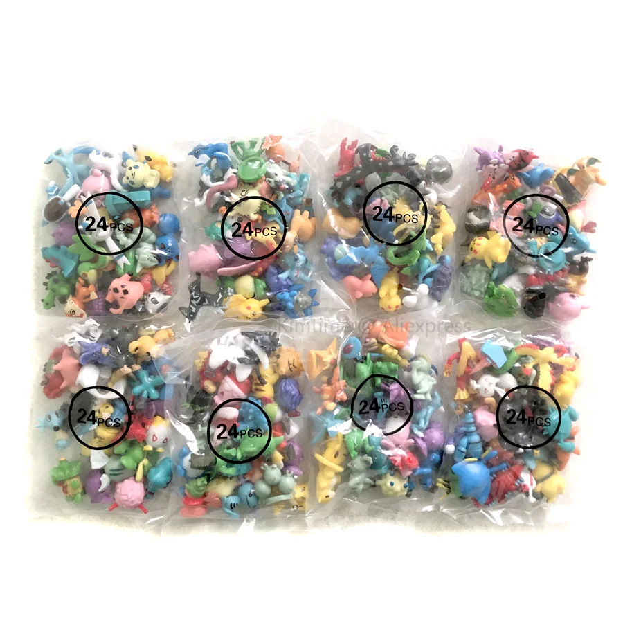 24 шт./упак. всего 8 мешков вся новая коллекция кукол фигурки модель 2 5 3 см