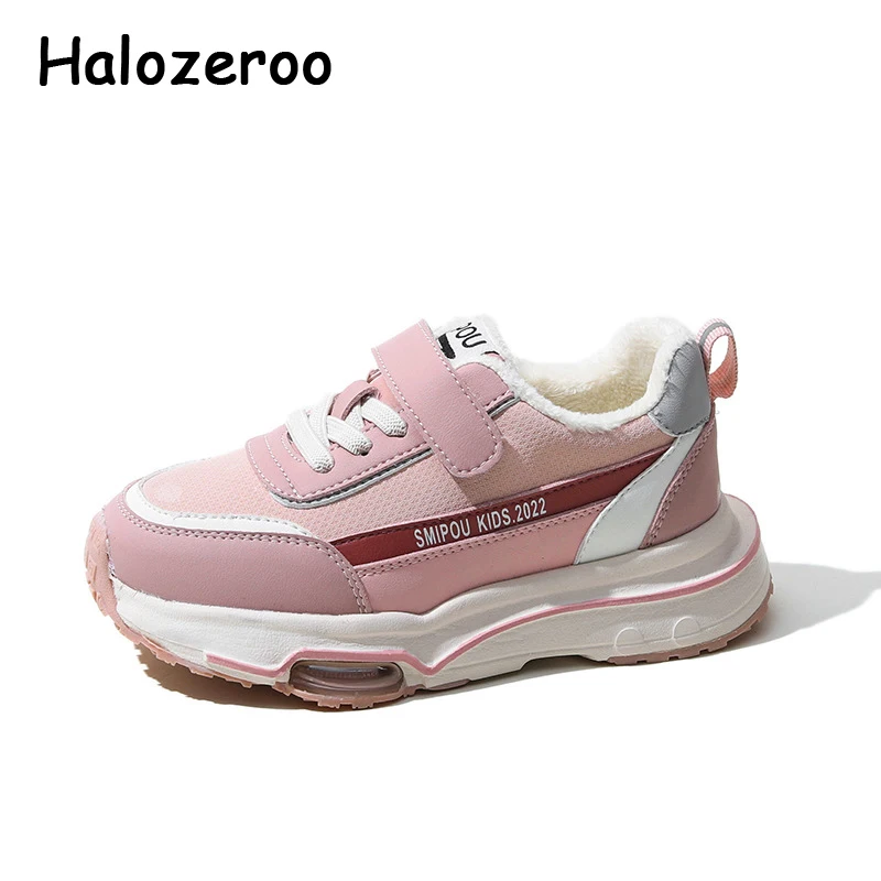 

Winter New Kids Sport Sneakers Baby Boys Warm Brand Shoes Children Pink Casual Sneakers Girl Fashion Chunky Sneakers Trainers