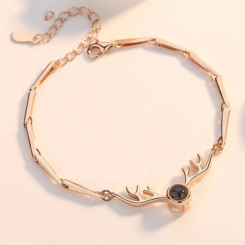 Новинка 2019 100 языков подарок на день Святого Валентина проекционный браслет с