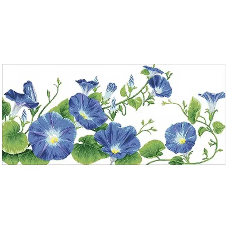 

The morning glory patterns Counted Cross Stitch 11CT 14CT 18CT DIY Chinese Cross Stitch Kits Embroidery Needlework Sets