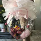 Воздушный шар BOBO, 20 см, тяжелый калибр, прозрачный пузырьковый Подарочный шар для украшения дня рождения, цветочные закуски, подарочная упаковка